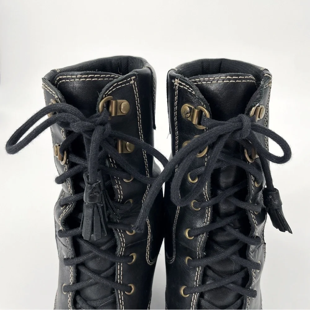 Timberland Black Lace Up Boots - Picture 4 of 8